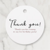 ウォーターカラーパンケーキ誕生日パーティー フェイバータグ (裏面)