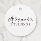 ウォーターカラーパンケーキ誕生日パーティー フェイバータグ (裏面)