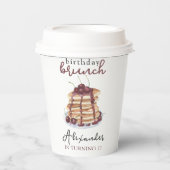 ウォーターカラーパンケーキ誕生日パーティー 紙コップ (正面)