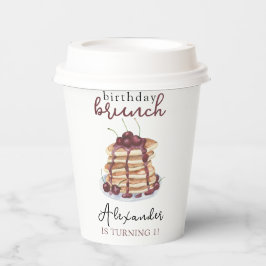 ウォーターカラーパンケーキ誕生日パーティー 紙コップ