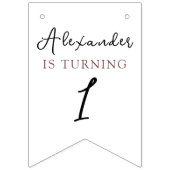 ウォーターカラーパンケーキ誕生日 バンティングフラッグ (第2の旗)