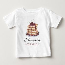 ウォーターカラーパンケーキ 誕生日パーティー ベビーTシャツ