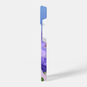 ウォーターカラーパンシーガーデンフラワーフローラアート iPhoneケース (左側面)