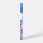 ウォーターカラーパンシーガーデンフラワーフローラアート iPhoneケース (右側面)