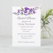 ウォーターカラーパンジーブライダルシャワー 招待状 (スタンド正面)