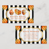 ウォーターカラーパンプキンケーキ&パイベーカリー 名刺 (正面/裏面)