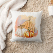 ウォーターカラーパンプキントリオ装飾用クッション クッション (ブランケット)