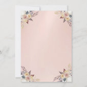 ウォーターカラーパンプキンバラ金ゴールドグリッタードリップ 招待状 (裏面)