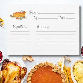 ウォーターカラーパンプキンパイレシピ