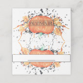 ウォーターカラーパンプキンフレンドシビング プレイスカード (外部開封)