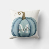 ウォーターカラーパンプキンボモノグラムのホ秋デコール クッション (裏面)