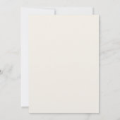 ウォーターカラーパンプキン秋ブライダルシャワー 招待状 (裏面)