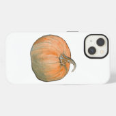 ウォーターカラーパンプキン iPhoneケース (裏面横)