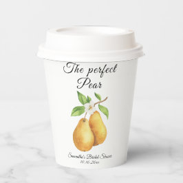 ウォーターカラーパーフェクト梨フローラブライダルシャワー 紙コップ