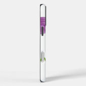 ウォーターカラーパープルアイリスボタニカルアートフローラ Case-Mate iPhoneケース (裏面 / 右)