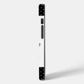 ウォーターカラーパープルアイリスボタニカルアートフローラ Case-Mate iPhoneケース (裏面 / 左)