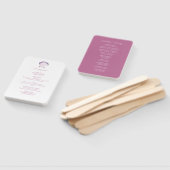 ウォーターカラーパープルシーシェル結婚式 プログラム ハンドファン (組立なし)