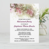 ウォーターカラーパープルジャスミンリタイアメントパーティー 招待状 (スタンド正面)