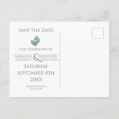 ウォーターカラーパームズと石板結婚ズ 案内ポストカード (裏面)