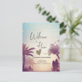 ウォーターカラーパームズビーチ 案内ポストカード (スタンド正面)