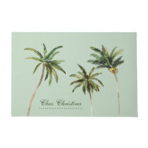 ウォーターカラーパームツリーズトロピカルオフィスホームデコール