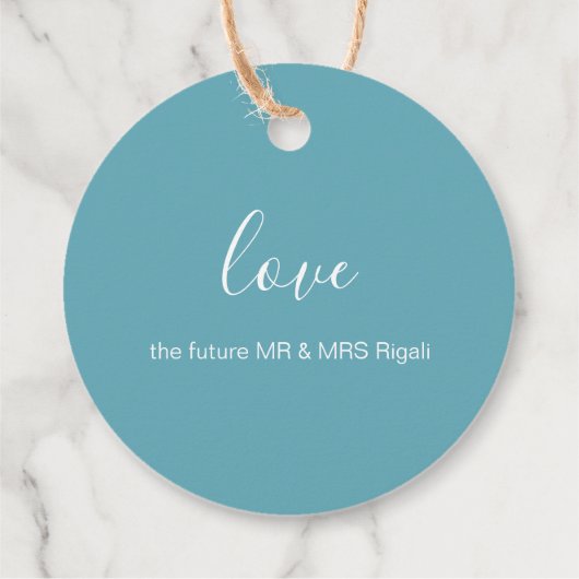 ウォーターカラーパームツリートロピカルメッセージカード フェイバータグ (裏面)