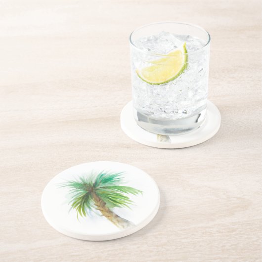 ウォーターカラーパームパルメットツリーコースター コースター (側面)