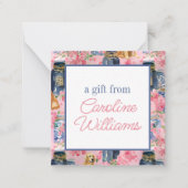 ウォーターカラーパームビーチゴールデンレトリバージンジャージャー ノートカード (正面)