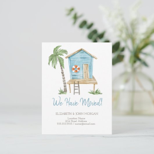 ウォーターカラーパームビーチハウス 案内ポストカード (スタンド正面)