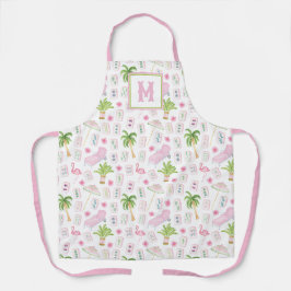 ウォーターカラーパームビーチ麻雀 エプロン