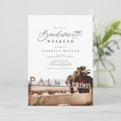 ウォーターカラーパーム春カリフォルニアデザートボヘミアン 招待状 (スタンド正面)