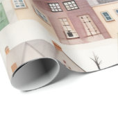 ウォーターカラービレッジ魔法パターン ラッピングペーパー (ロールコーナー)