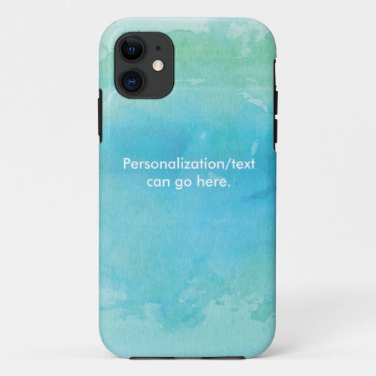 ウォーターカラービーチオーシャンシーiPhoneケース Case-Mate iPhoneケース (裏面)