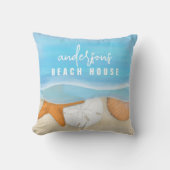ウォーターカラービーチハウスカスタム海 クッション (正面)