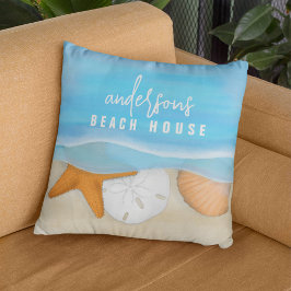 ウォーターカラービーチハウスカスタム海 クッション