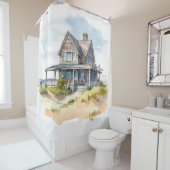 ウォーターカラービーチハウス シャワーカーテン (インサイチュ)