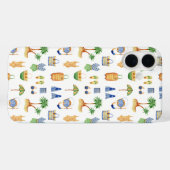 ウォーターカラービーチバケーション旅行 Case-Mate iPhoneケース (裏面 (横))