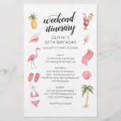 ウォーターカラービーチ 誕生日ウィークエンドの旅程 (正面)