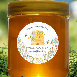 ウォーターカラービーハイブフローラハニーカスタム ラウンドシール