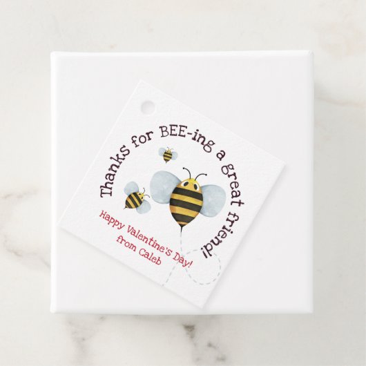 ウォーターカラービーバレンタインラベル フェイバータグ (インサイチュ)