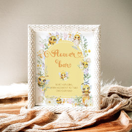 ウォーターカラービーフラワーバー ポスター