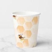 ウォーターカラービー誕生日 紙コップ (裏面)