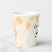 ウォーターカラービー誕生日 紙コップ (右)