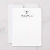 ウォーターカラービー&ハニカパーソナライズされたム ノートカード (正面)