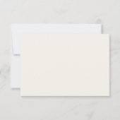 ウォーターカラーピオニーピンクパープルRSVP 出欠カード (裏面)