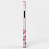 ウォーターカラーピンクの芍薬フラワー Case-Mate iPhoneケース (裏面/右)