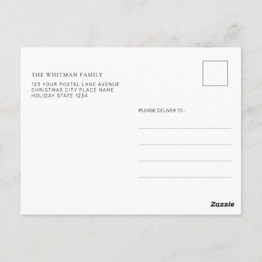 ウォーターカラーピンクエレファントベビーシャワー招待状 ポストカード (裏面)