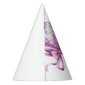 ウォーターカラーピンクディスココケットスイーツ16誕生日 パーティーハット (裏面)