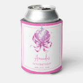 ウォーターカラーピンクディスココケットスイーツ16誕生日 缶クーラー (缶裏面)