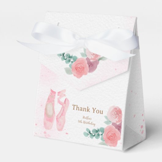 ウォーターカラーピンクバレリナシューズ フェイバーボックス (正面サイド)